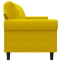 Miniatyrbillede 5 af 10: vidaXL 3-personers sofa 180 cm velour gul