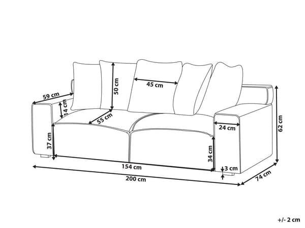 Flydersofa Hvid Velour 3 Personers Veloursofa Moderne Blød Sofa Designsofa til Værelse Stofsofa