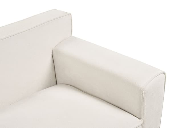 Flydersofa Hvid Chenille 3 Personers Moderne Blød Sofa Designsofa til Værelse Stofsofa