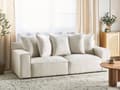Miniatyrbillede 2 af 11: Flydersofa Hvid Chenille 3 Personers Moderne Blød Sofa Designsofa til Værelse Stofsofa