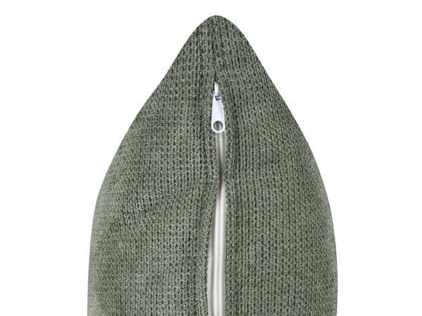 3-seters sofa Grønn Stoff Chenille Ben i eukalyptustre Brede armlener Puter Moderne design Stue