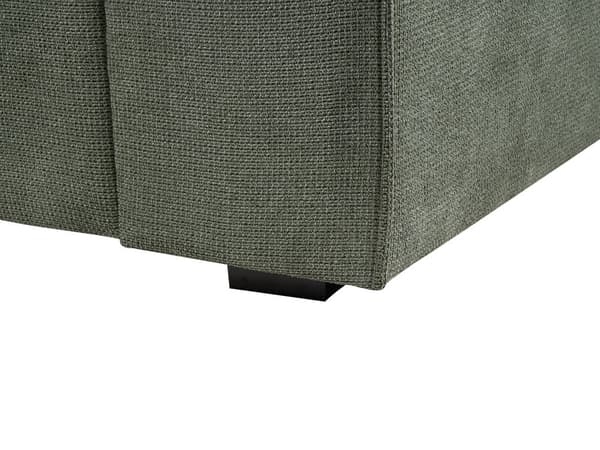 3-seters sofa Grønn Stoff Chenille Ben i eukalyptustre Brede armlener Puter Moderne design Stue