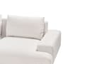 Pikkukuva 6 / 10: Kulmasohva kangas verhoilu beige vasen 3 hengelle metallijalat minimalistinen tyyli