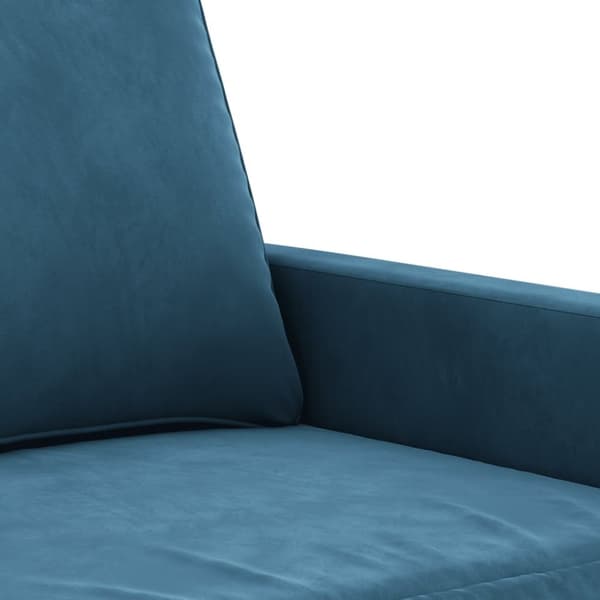 vidaXL sofasæt 4 dele med puder velour blå