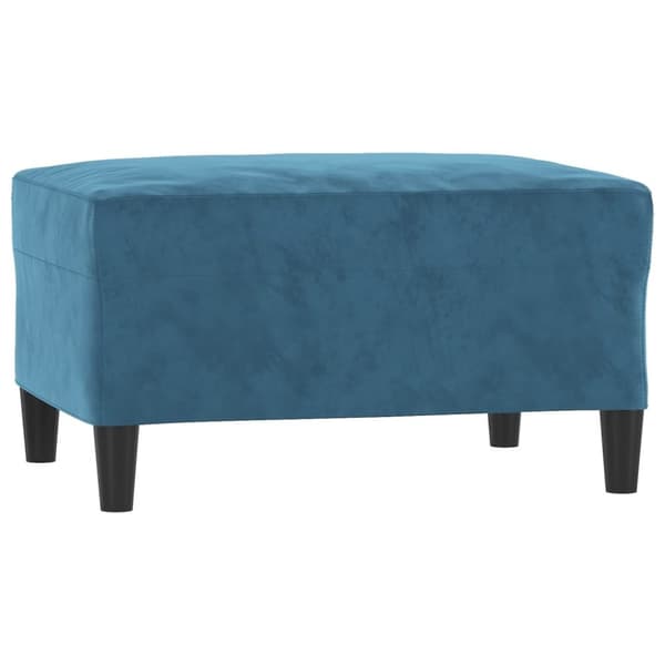 vidaXL sofasæt 4 dele med puder velour blå