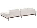 Miniatyrbillede 5 af 10: Hjørnesofa Stof Beige Metalben 3-personers Venstrevendt Minimalistisk moderne stil Stue