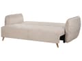 Pikkukuva 6 / 11: Vuodesohva kermanvalkoinen samettiverhoilu säilytystila 2 hengelle 234 x 104 x 77 cm irrotettava päällinen moderni tyyli