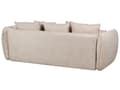 Pikkukuva 7 / 11: Vuodesohva kermanvalkoinen samettiverhoilu säilytystila 2 hengelle 234 x 104 x 77 cm irrotettava päällinen moderni tyyli