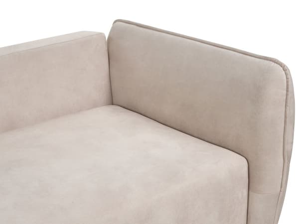 Vuodesohva kermanvalkoinen samettiverhoilu säilytystila 2 hengelle 234 x 104 x 77 cm irrotettava päällinen moderni tyyli