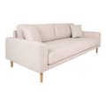 Miniatyrbilde 3 av 4: Lido sofa 3 seter med 2 puter sandfarget.