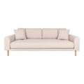 Miniatyrbilde 1 av 4: Lido sofa 3 seter med 2 puter sandfarget.