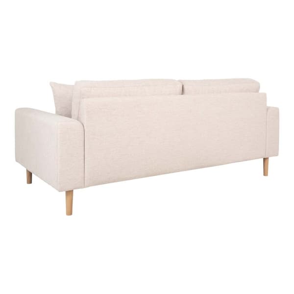 Lido sofa 2,5 seter med 2 puter sandfarget.