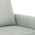 Miniatyrbillede 7 af 9: vidaXL sofasæt 3 dele med puder velour lysegrå