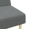 Miniatyrbillede 7 af 10: vidaXL 2-personers sovesofa med fodskammel stof mørkegrå