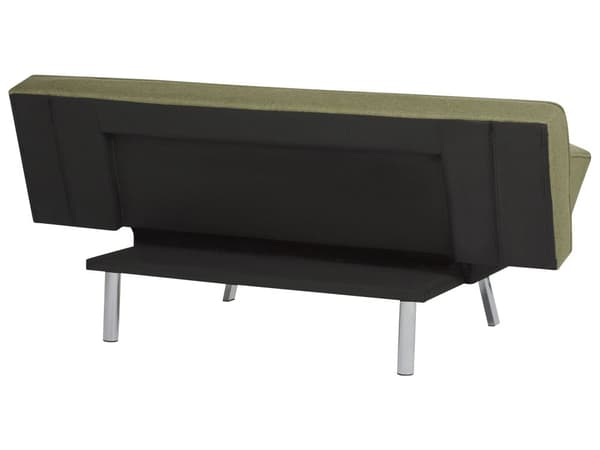 3-seters sovesofa grønn med polstring Armless Modern