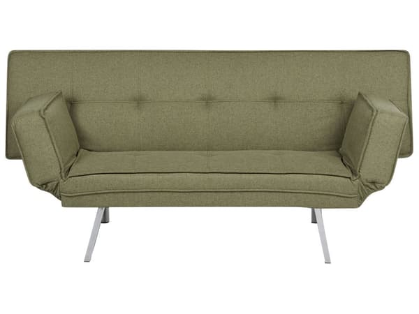 3-seters sovesofa grønn med polstring Armless Modern