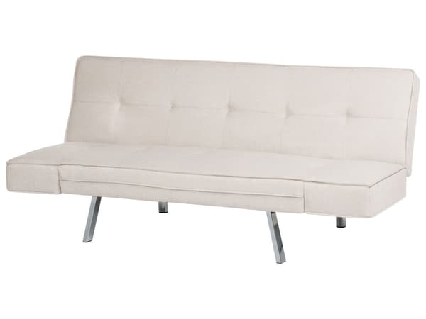3-sits Bäddsoffa Beige Tyg Armlös Modern