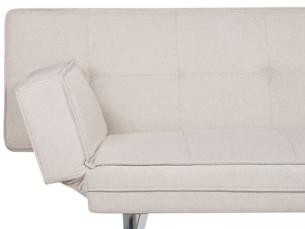 3-sits Bäddsoffa Beige Tyg Armlös Modern