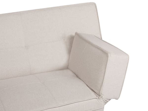 3-sits Bäddsoffa Beige Tyg Armlös Modern
