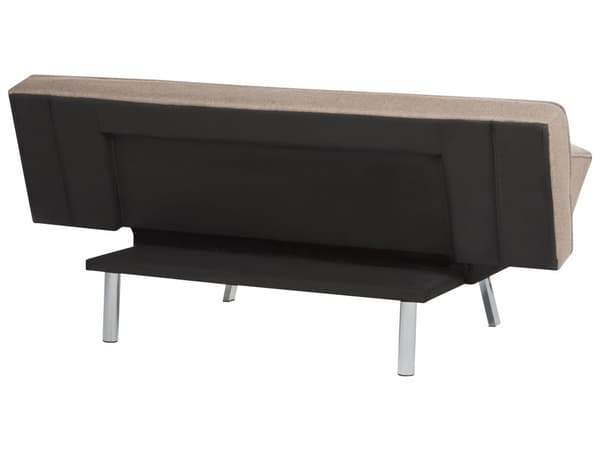 3-sits Bäddsoffa Brun Tyg Armlös Modern
