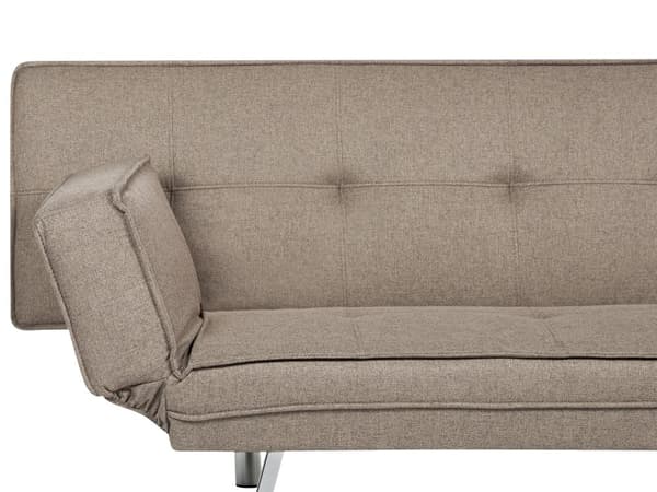 3-sits Bäddsoffa Brun Tyg Armlös Modern