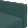 Miniatyrbillede 8 af 11: vidaXL 2-personers sovesofa med fodskammel velour mørkegrøn
