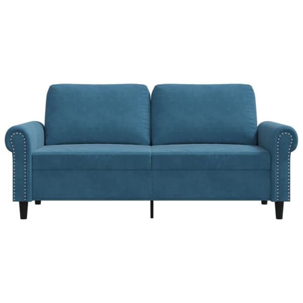 vidaXL 2-personers sofa 140 cm fløjl blå