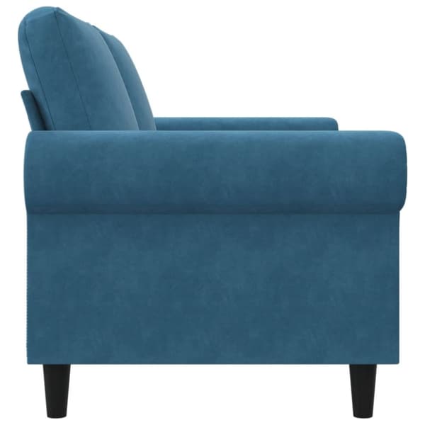 vidaXL 2-personers sofa 140 cm fløjl blå