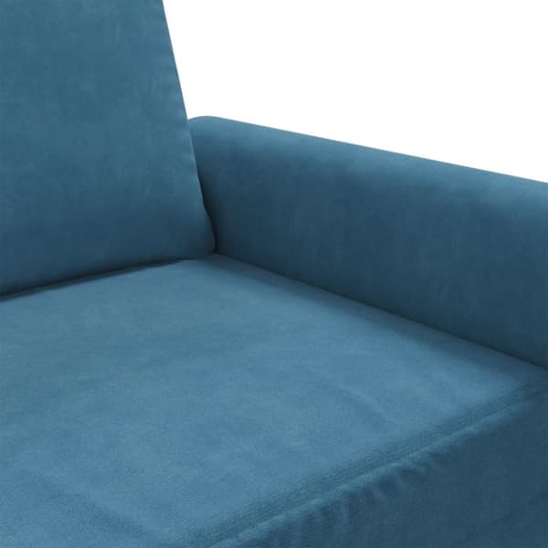 vidaXL 2-sitssoffa blå 140 cm sammet