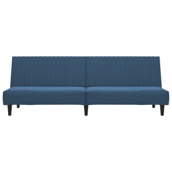 vidaXL Bäddsoffa 2-sits blå sammet