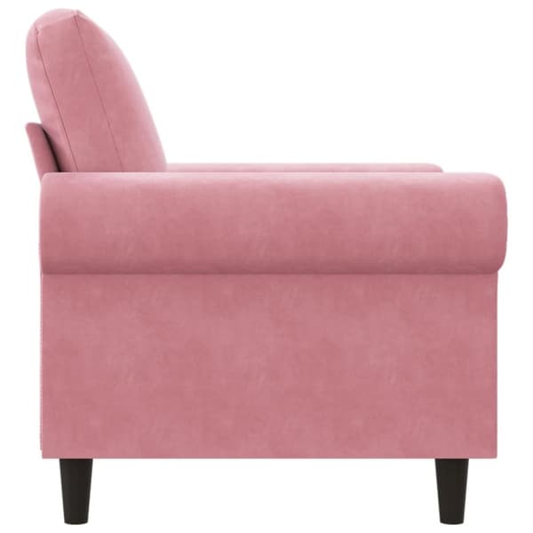 vidaXL Fåtölj Rosa 60 cm sammet