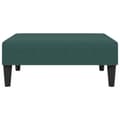 Miniatyrbillede 7 af 11: vidaXL 2-personers sovesofa med fodskammel velour mørkegrøn