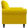 Miniatyrbillede 5 af 10: vidaXL 2-personers sofa 120 cm fløjl gul