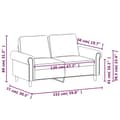 Miniatyrbillede 9 af 10: vidaXL 2-personers sofa 120 cm fløjl gul