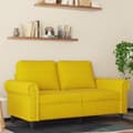 Miniatyrbillede 1 af 10: vidaXL 2-personers sofa 120 cm fløjl gul