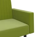 Miniatyrbild 8 av 11: vidaXL Bäddsoffa 2-sits ljusgrön sammet