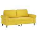 Miniatyrbillede 3 af 9: vidaXL sofasæt 3 dele med hynder velour gul