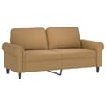 Miniatyrbillede 4 af 8: vidaXL 2-personers sofa med pyntepuder 140 cm velour brun