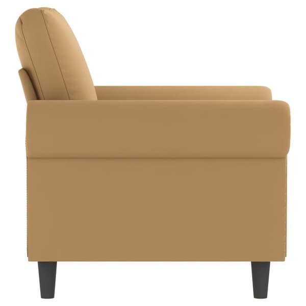 vidaXL Fåtölj Brun 60 cm sammet