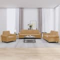Miniatyrbillede 8 af 8: vidaXL sofasæt 3 dele med hynder velour brun