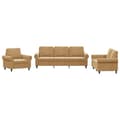 Miniatyrbillede 1 af 8: vidaXL sofasæt 3 dele med hynder velour brun