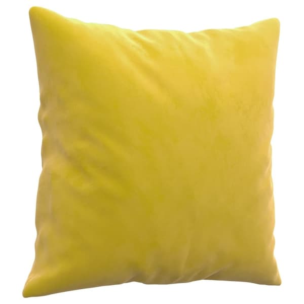 vidaXL sofasæt 3 dele med puder velour gul