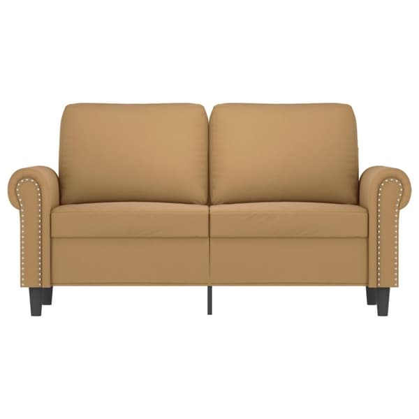 vidaXL 2-personers sofa 120 cm fløjl brun