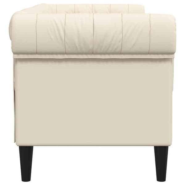 vidaXL 2-personers chesterfieldsofa hør