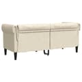 Miniatyrbillede 7 af 11: vidaXL 2-personers chesterfieldsofa hør
