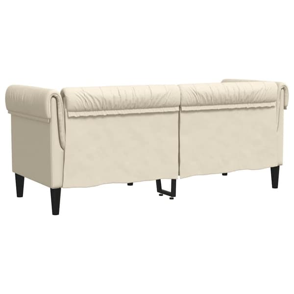 vidaXL 2-personers chesterfieldsofa hør