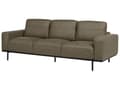 Miniatyrbild 4 av 10: Soffa Grön Tygklädsel Metallben 3-sits Klassisk Soffa Vardagsrum Modern