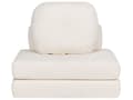 Miniatyrbilde 5 av 11: Sofa Puff Seng Hvit boucle Møbeltrekk Enkel sovesofa utfellbar stol seng med pute Moderne design