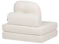 Miniatyrbilde 8 av 11: Sofa Puff Seng Hvit boucle Møbeltrekk Enkel sovesofa utfellbar stol seng med pute Moderne design