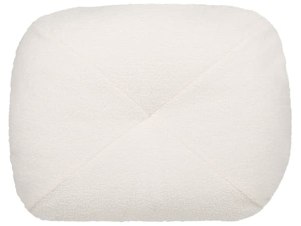 Sofa Puff Seng Hvit boucle Møbeltrekk Enkel sovesofa utfellbar stol seng med pute Moderne design